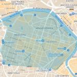 Plano de la futura Zona de Bajas Emisiones de Bilbao. BILBAO UDALA