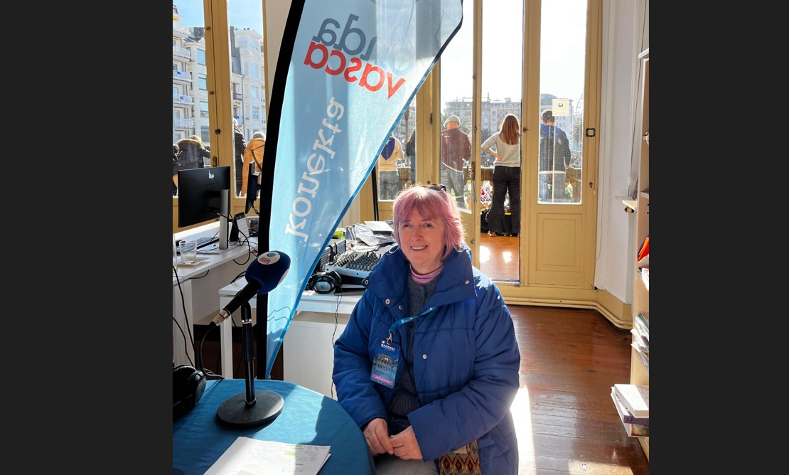 Mariaje Torres, directora de Donostia Festak, en el SET de Onda Vasca.