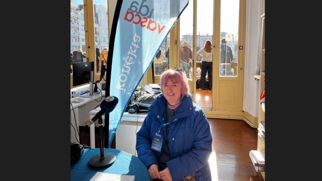 Mariaje Torres, directora de Donostia Festak, en el SET de Onda Vasca.