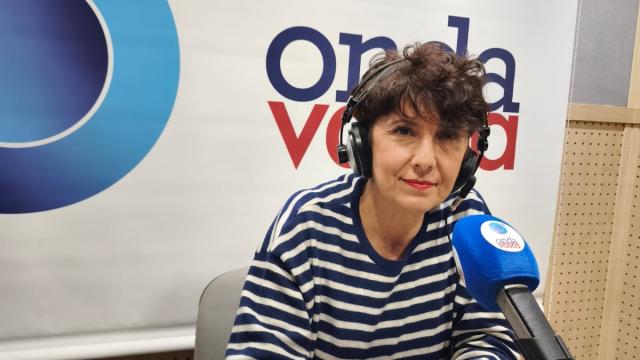 Maribel Vaquero en los estudios de Donostia. ONDA VASCA
