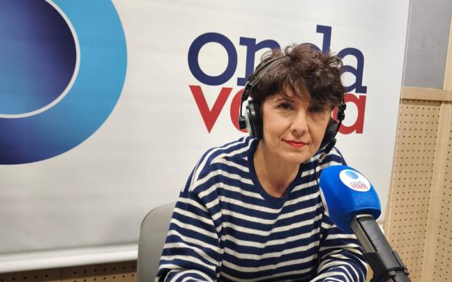 Maribel Vaquero en los estudios de Donostia. ONDA VASCA