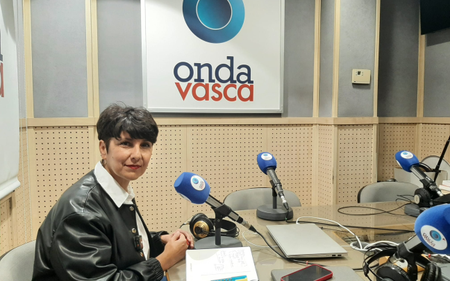 Maribel Vaquero en los estudios de ONDA VASCA