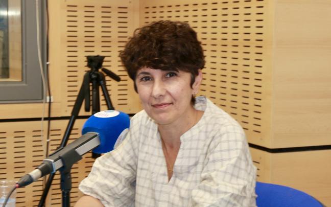 Maribel Vaquero en los estudios de ONDA VASCA