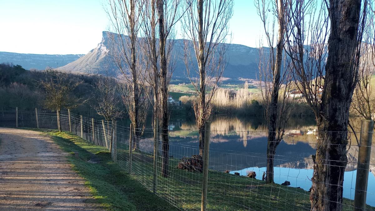 Mejoras en el entorno del embalse de Maroño. Foto: Diputación Foral de Araba