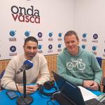 Massimo Cermelli con Txema Gutiérrez en los estudios de ONDA VASCA