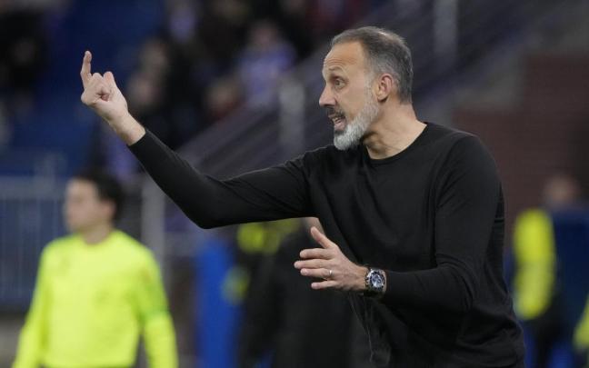 Matarazzo, durante el partido contra el Alavés. ADRIÁN RUIZ HIERRO