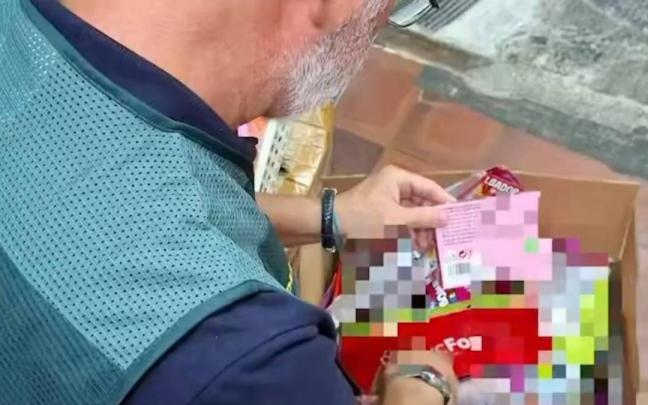 Imagen de parte del material intervenido. Guardia Civil