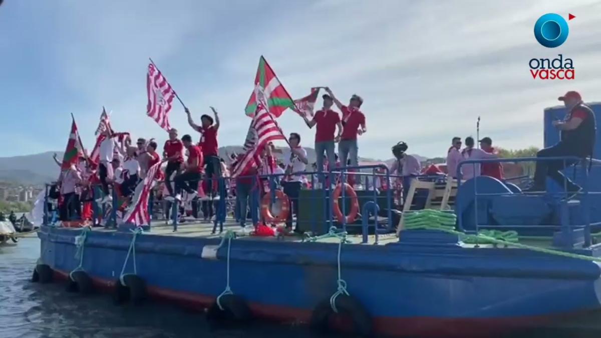 ATHLETIC | La celebración de la Gabarra desde la ría