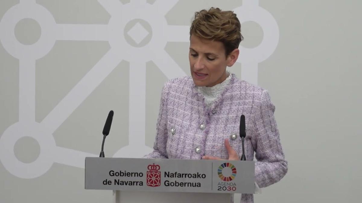 La Presidenta Chivite se reúne con el presidente del Parlamento de Navarra