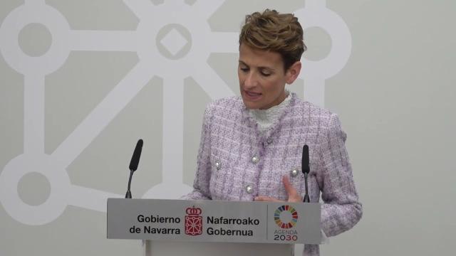La Presidenta Chivite se reúne con el presidente del Parlamento de Navarra