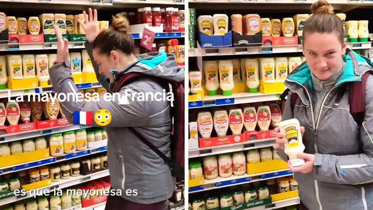 Una española viviendo en Francia comparte en TikTok una peculiaridad sobre la mayonesa de ese país / TIKTOK 'SOMOSGUIRIS'