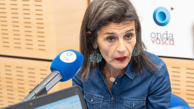 Nerea Melgosa en los estudios de ONDA VASCA