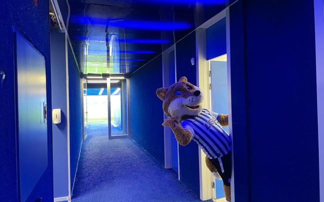 Aficionados del Alavés visitan Mendizorrotza. Foto: Ayuntamiento de Gasteiz