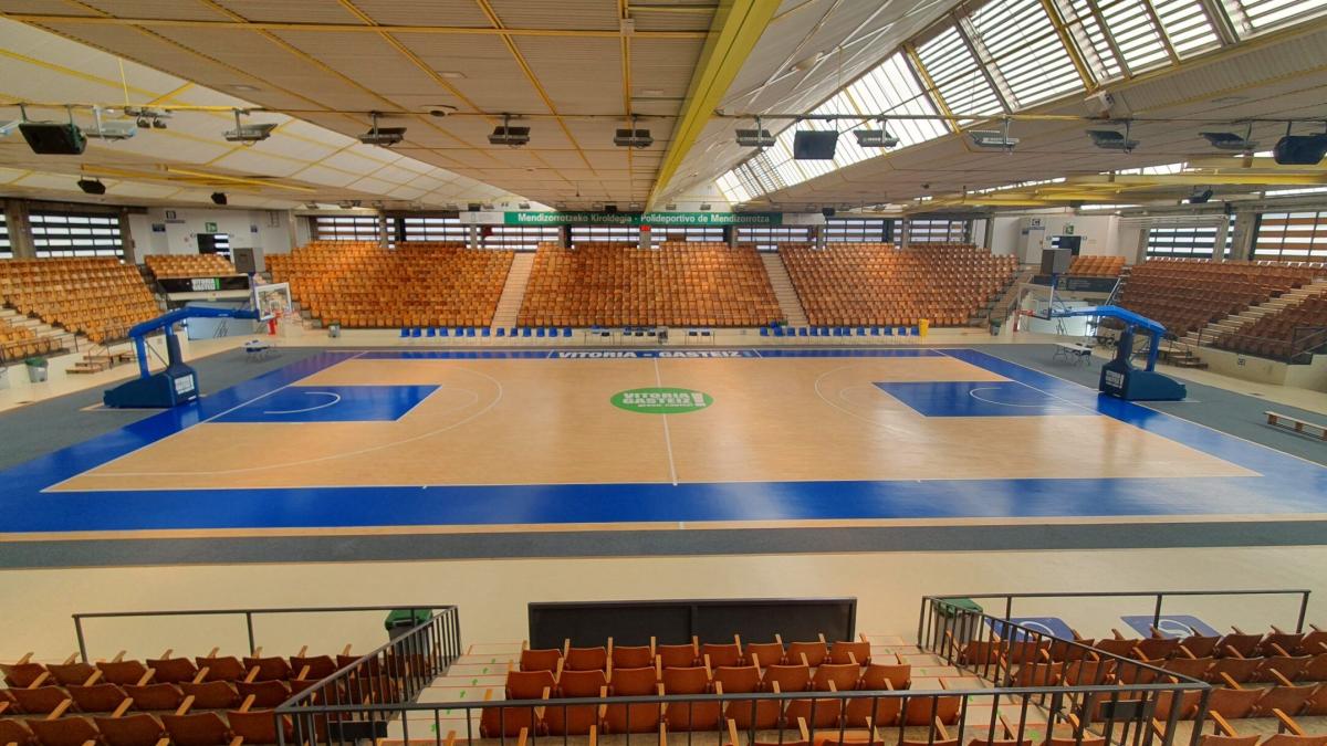 Aspecto actual del polideportivo de Mendizorrotza. Foto: Ayuntamiento de Gasteiz
