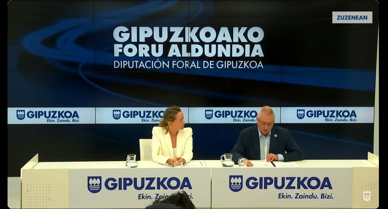 Eider Mendoza y José Ignacio Asensio, en la comparecencia de esta mañana