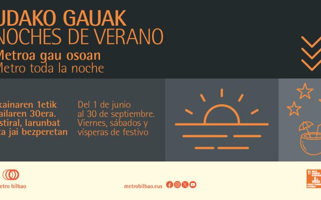 Viernes, sábados y vísperas de festivo metro toda la noche