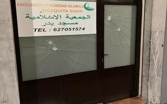 Mezquita agredida en Bilbao. Foto publicada por Nerea Melgosa en X