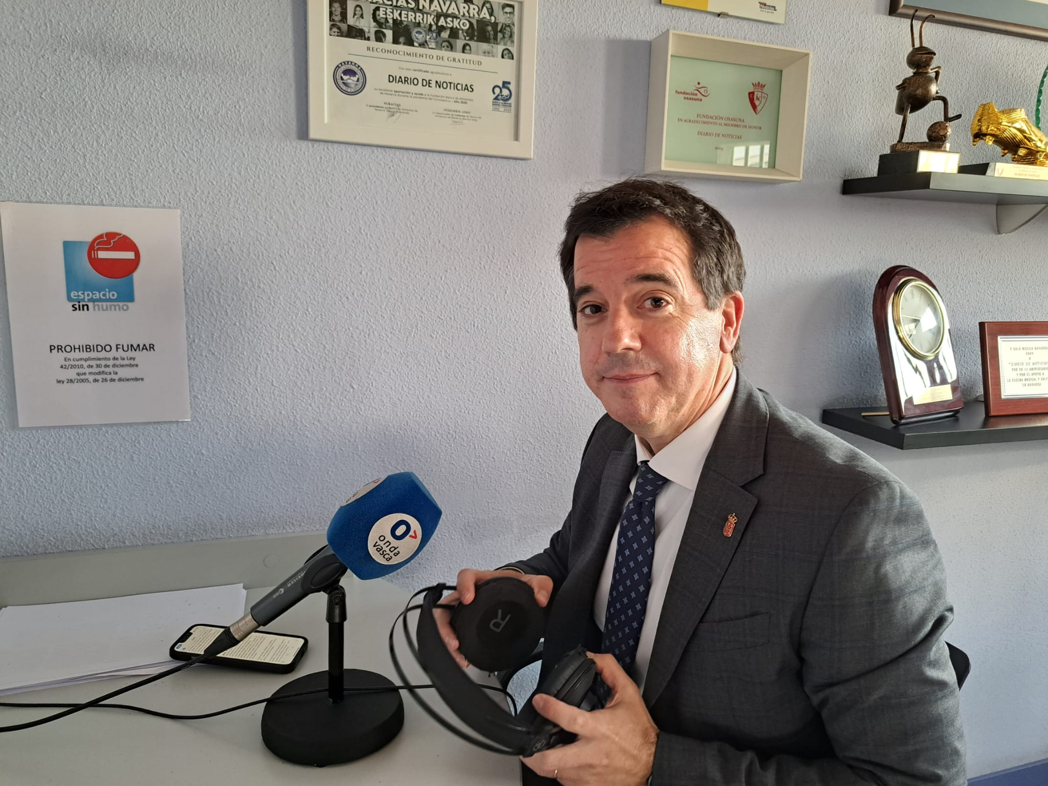 Mikel Irujo, consejero de Industria, Industria y Transición Ecológica y Digital Empresarial del Gobierno de Navarra. ONDA VASCA