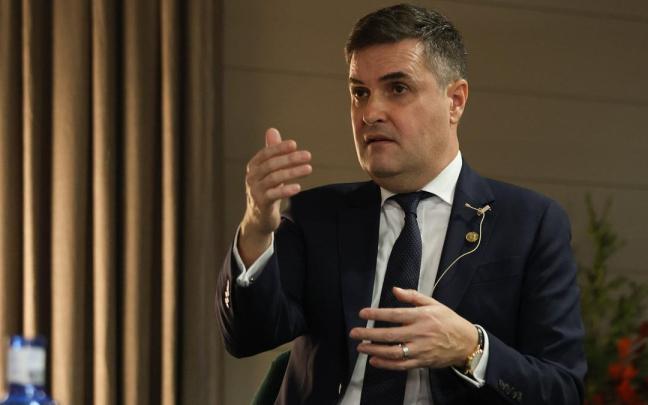 El consejero de Industria, Transición Energética y Sostenibilidad, Mikel Jauregi. / PANKRA NIETO - DEIA.