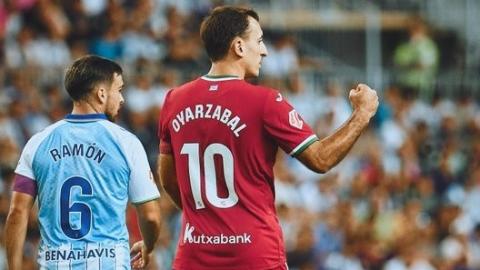 Mikel Oyarzabal marcó dos goles en Málaga. REAL SOCIEDAD
