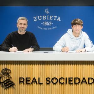 Mikel Rodríguez renovó por la Real en febrero. REAL SOCIEDAD