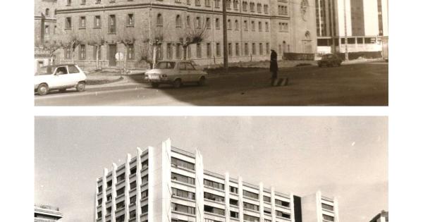 Fotografías que muestran la evolución urbanística de Pamplona. Fotos: Eusebio Mina / Ayuntamiento de Pamplona