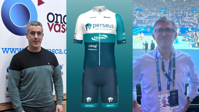 Jaime Delgado, mánager Perseus, e Igor Del Busto, Presidente Fed. Vasca Tenis