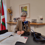 Miren Elgarresta en la sede de Emakunde de Gasteiz. ONDA VASCA