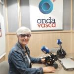 Miren Elgarresta en los estudios de ONDA VASCA