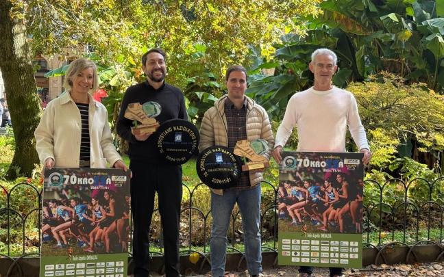 Momento de la presentación del Cross de San Sebastián de este domingo. N. G.