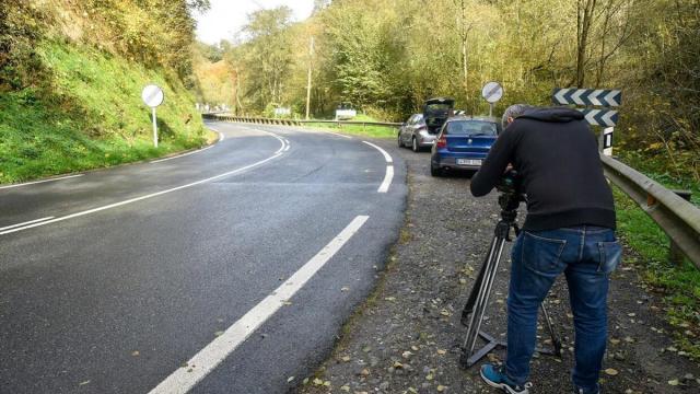 Punto de la GI-631 a su paso por Aizpurutxo donde se ha producido el accidente/ARNAITZ RUBIO 