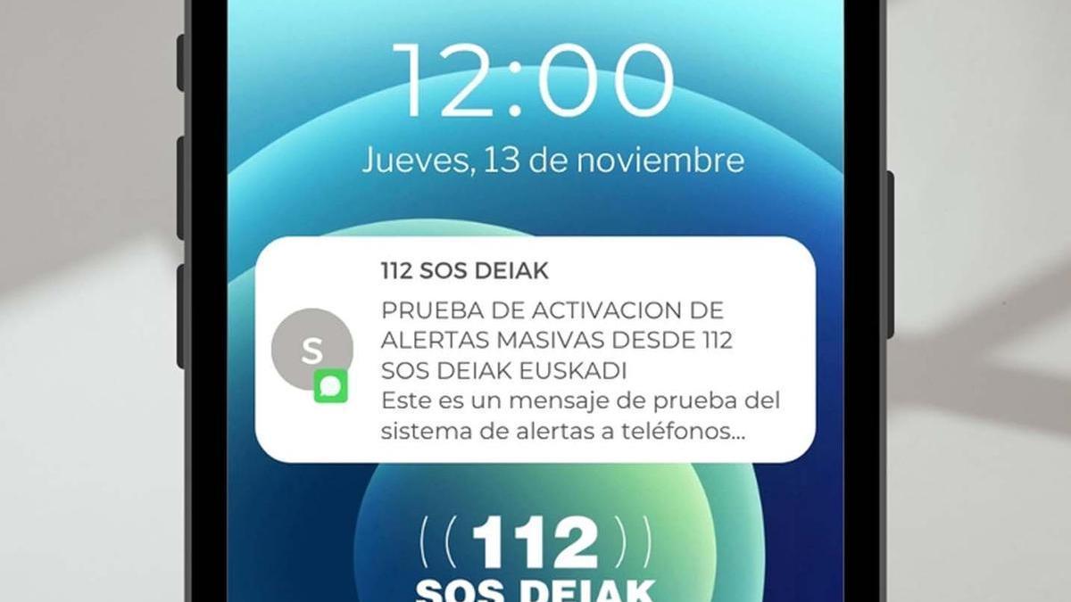 El Gobierno Vasco probará este jueves 13 de noviembre en Álava la eficacia del sistema ES-Alert Irekia