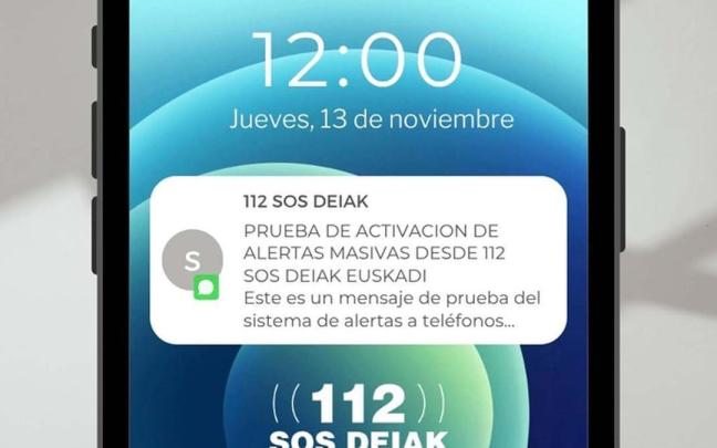 El Gobierno Vasco probará este jueves 13 de noviembre en Álava la eficacia del sistema ES-Alert Irekia