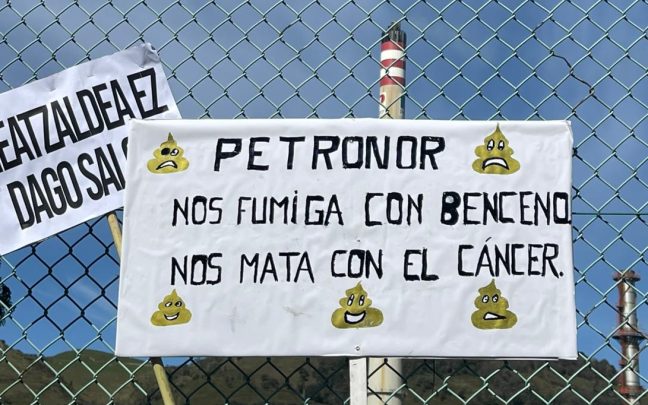 Movilización ciudadana ante el incidente en Petronor. ONDA VASCA