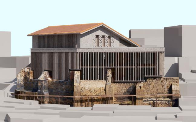 Recreación de la futura Ekoetxea ubicada en Añana. Fotos: Gobierno Vasco