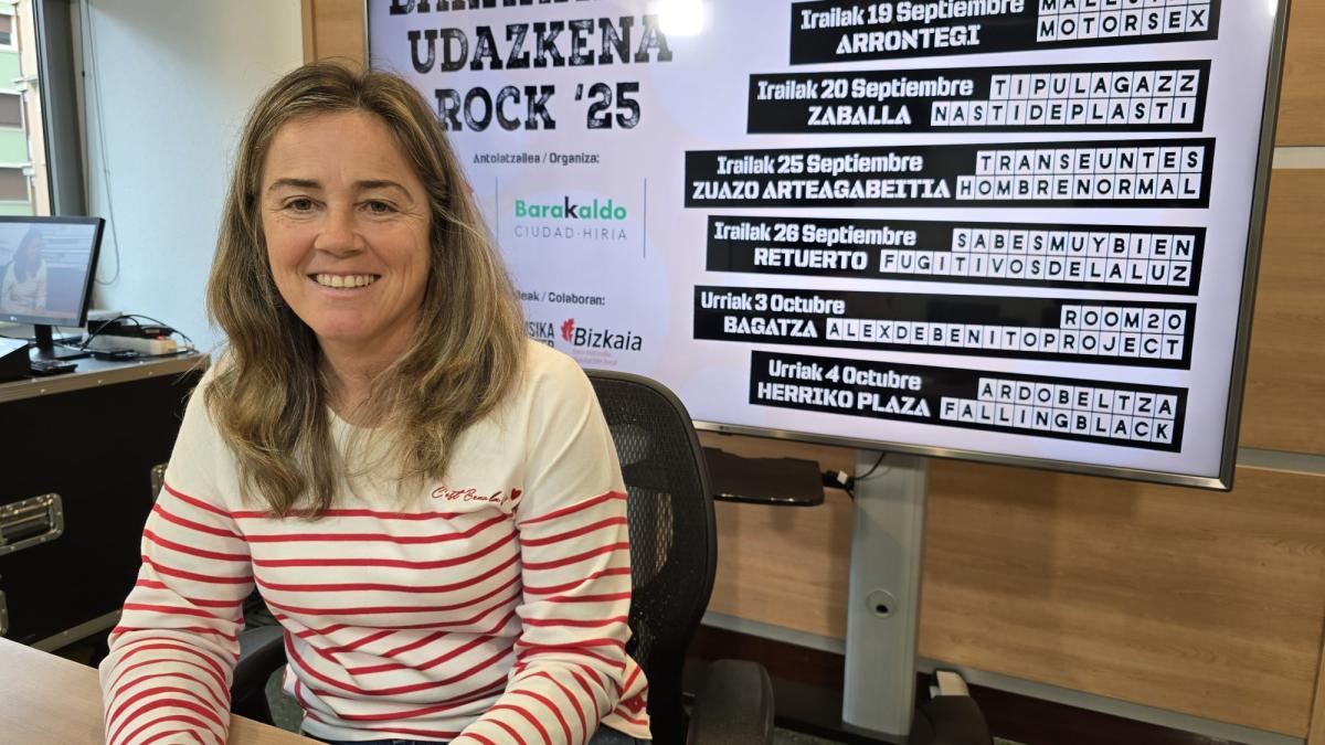 Nerea Cantero, concejala de Cultura, en la presentación del Udazkena Rock 