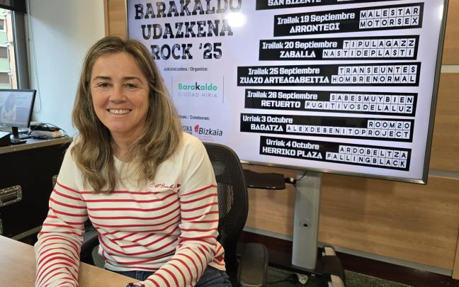Nerea Cantero, concejala de Cultura, en la presentación del Udazkena Rock 