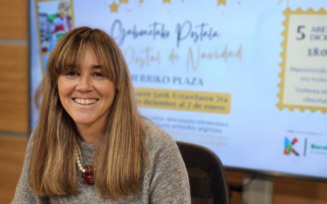 Nerea Cantero, concejala de Cultura, en la presentación del encendido navideño | Ayto. de Barakaldo