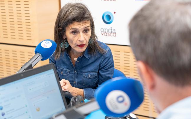 Nerea Melgosa en los estudios de ONDA VASCA