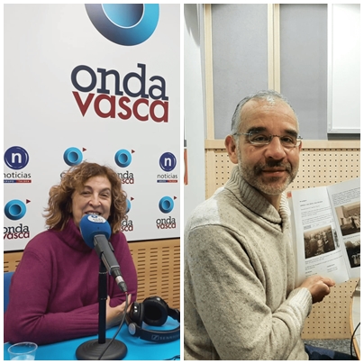 Rosa Ruiz y Carlos López, familiares de María, Lucía y Julia, niñas exiliadas de la guerra. ONDA VASCA