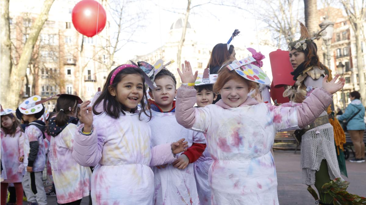 El viernes el colorido lo pondrán 1.600 escolares de Bilbao | AYTO BILBAO