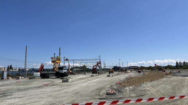 Imagen del nodo ferroviario de Júndiz. Foto: Ayuntamiento de Gasteiz