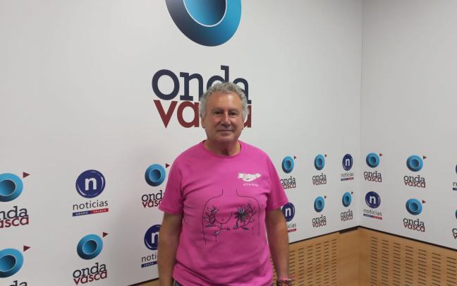 Norberto Bilbao, uno de los organizadores de la Marcha Rosa de Muskiz