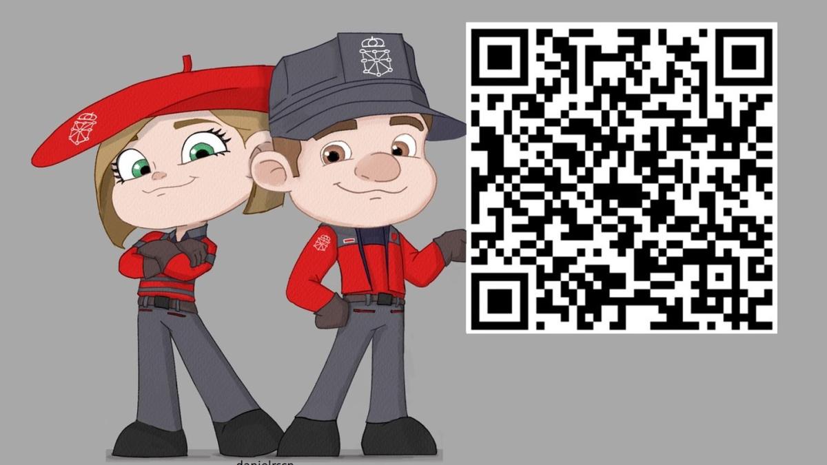 A través de este QR se accede a la presentación de denuncias "on line". Imagen: Policía Foral