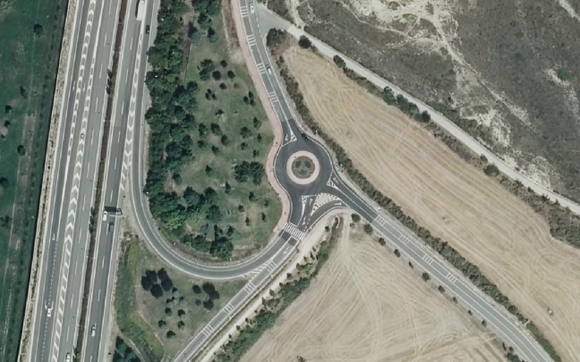 Imagen de la nueva glorieta de Badostain. Foto: Gobierno de Navarra