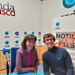 Nuria Gisbert, Directora General de CIC energiGUNE con Iñigo Careaga 