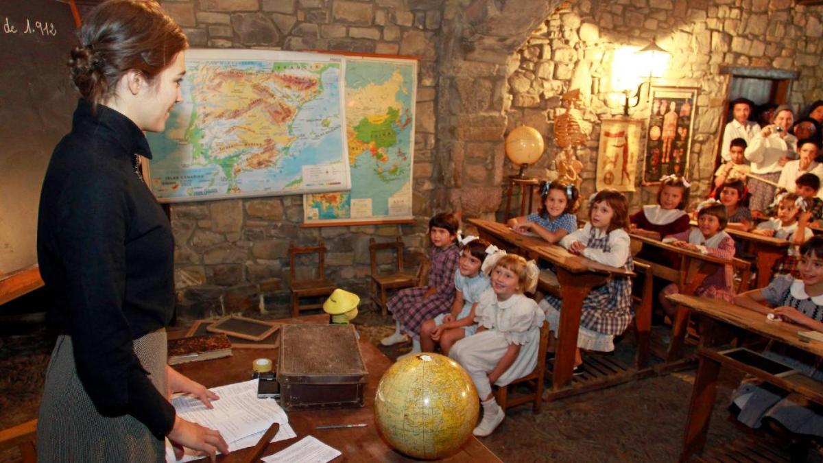 Recreación de la escuela durante una edición anterior. Foto: visitnavarra.es