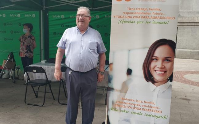 José Antonio Arteaga presidente de la Asociación de Enfermos y Trasplantados de Corazón y Pulmón de Euskadi