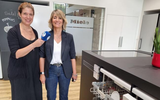 Sandra Gardiazabal manager de Miele en Bilbao nos descubre las numerosas posibilidades de los lavavajillas Miele | ONDA VASCA