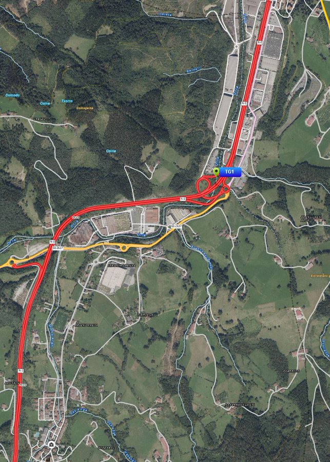 Lugar del accidente | Fuente: x.com/trafikoaEJGV
